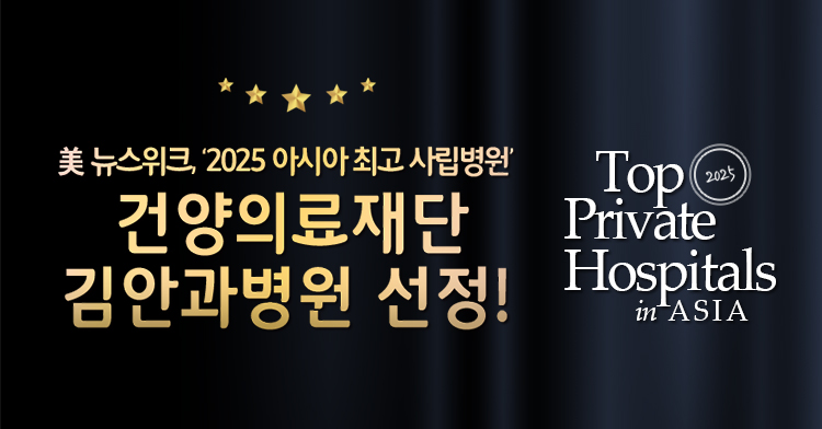김안과 미 뉴스위크 2025 아시아 최고 사립병원 선정
